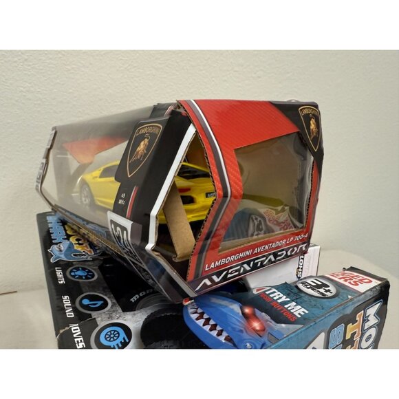 World Tech Toys Lamborghini Aventador And Monster Machines Shark Chomped - Picture 9 of 9